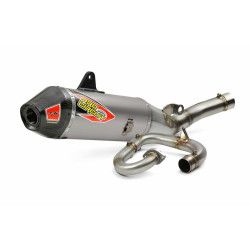 PRO CIRCUIT T-6 Euro Full Exhaust System Stainless Steel/Titanium Muffler/Carbon End Cap Yamaha YZ450F