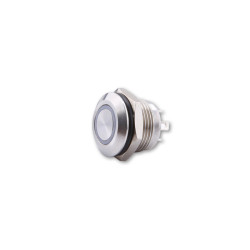 HIGHSIDER Pushbutton Stainless Steel With LED Illuminated Ring In Different Colours (M12) 1pc