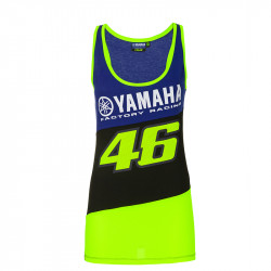 Racing top t-shirt femme bleu Yamaha