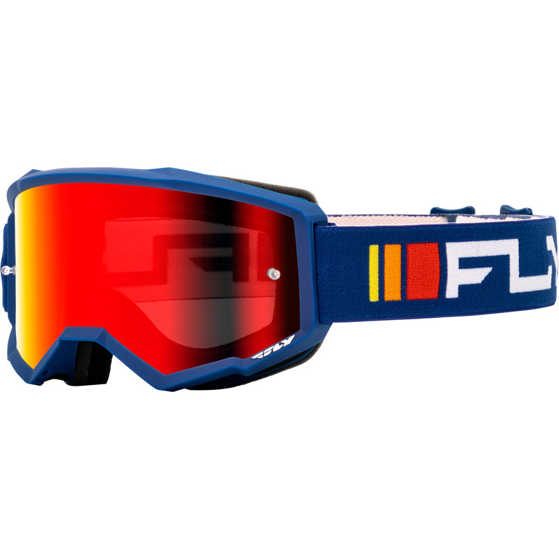 FLY RACING Zone Goggle Navy/White - Red/Smoke Lens