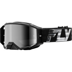 FLY RACING Zone Elite Goggle Black/Silver - Silver/Smoke Lens