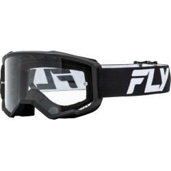 FLY RACING Focus Youth Goggle White/Black - Clear Lens