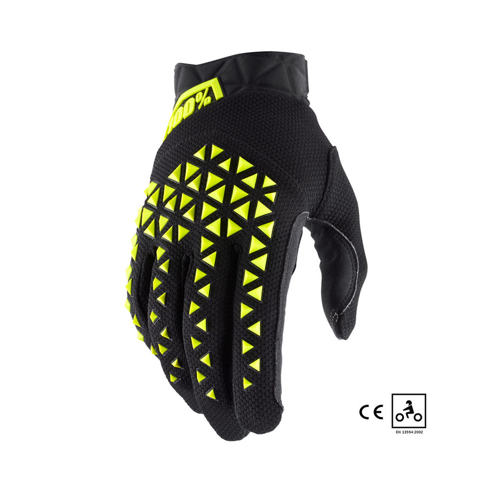 Gants-Cross-AIRMATIC-CE-Noir-Jaune-Fluo