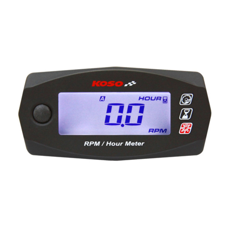 Koso Mini Style universal hours counter and rev counter