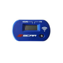 SCAR Hour-meter without Wire Velcro Fixing Blue