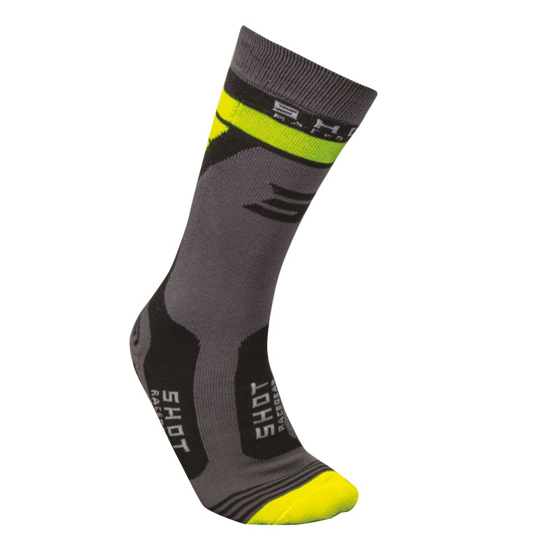 chaussettes-cross-shot-race-2-0-jaune-fluo