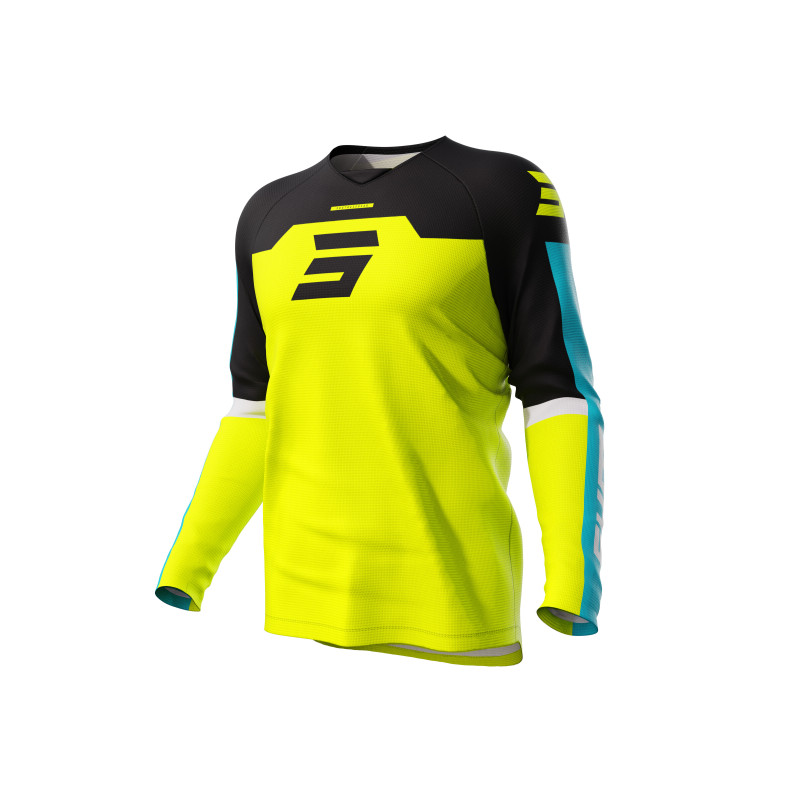 maillot-cross-enfant-shot-iron-jaune-fluo-1