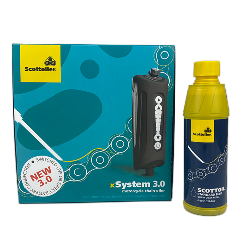 SCOTTOILER Xsystem 3.0 + 250 ml Oil Standard Blue