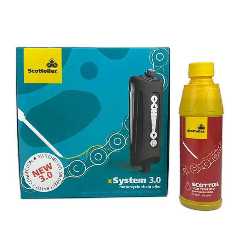 SCOTTOILER Xsystem 3.0 + 250 ml Oil High-Temp. Red