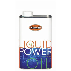 TWIN AIR Bio Liquid Power Foam Filter Oil - Can 1L x12