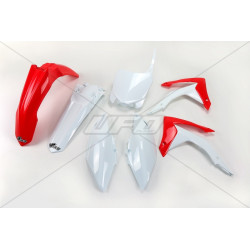 UFO Plastic Kit OEM Color Red/White Honda CRF250R/450R