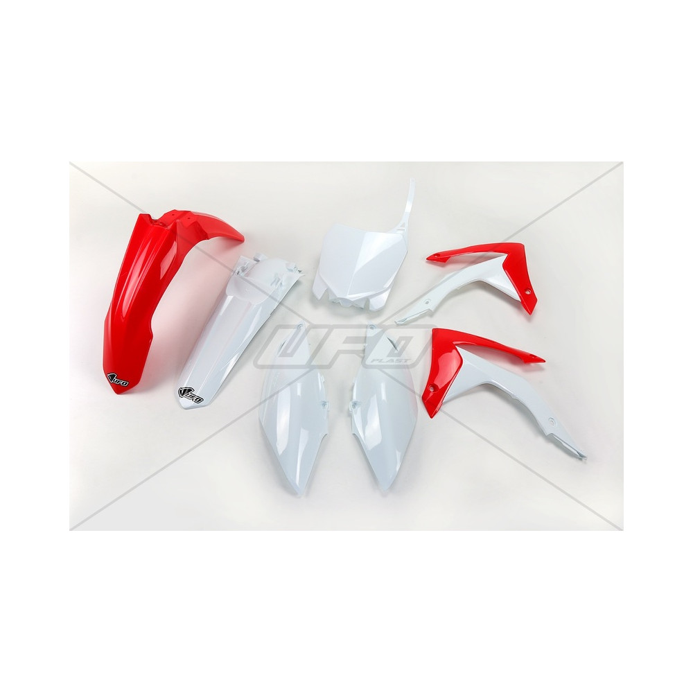 Kit plastique UFO couleur origine rouge/blanc Honda CRF250R/450R