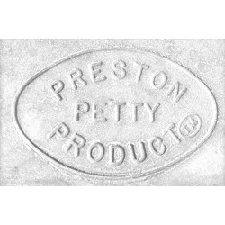Plaque numéro frontale PRESTON PETTY ovale blanc - pack de 3