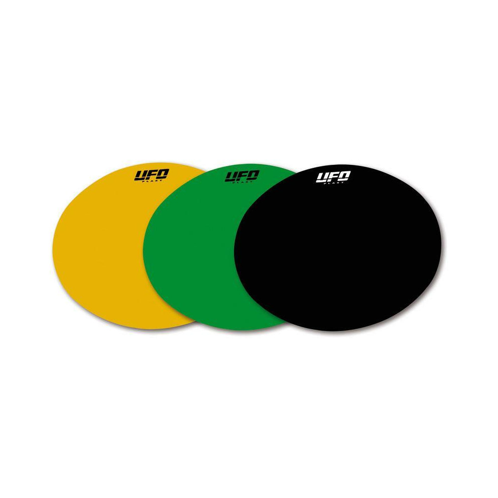 UFO Oval Adhesive Plates Yellow