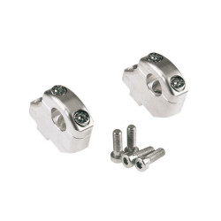 LSL Offset Mounts And Risers, Silver-Plate d 16/25mm , For Handlebars Ø22mm