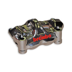 BREMBO UPGRADE Pair of GP4RX - 100mm callipers (CNC machined - chrome-plated) (with pads)