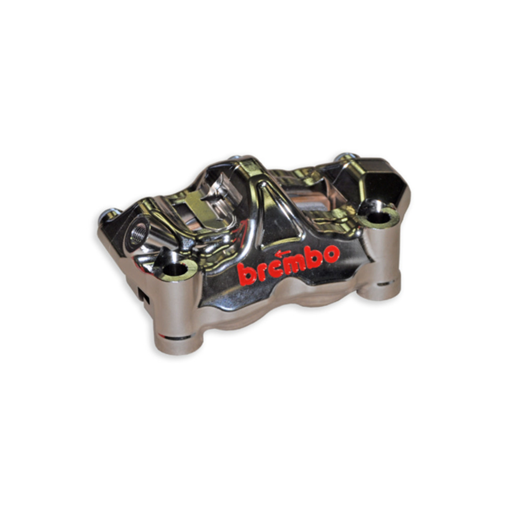 BREMBO UPGRADE Pair of GP4RX - 100mm callipers (CNC machined - chrome-plated) (with pads)