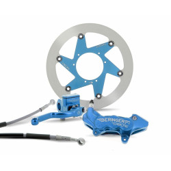 BERINGER Top Race Brake System 17'' Wheel Aerotec® Radial Caliper 4 Pistons Blue Husqvarna