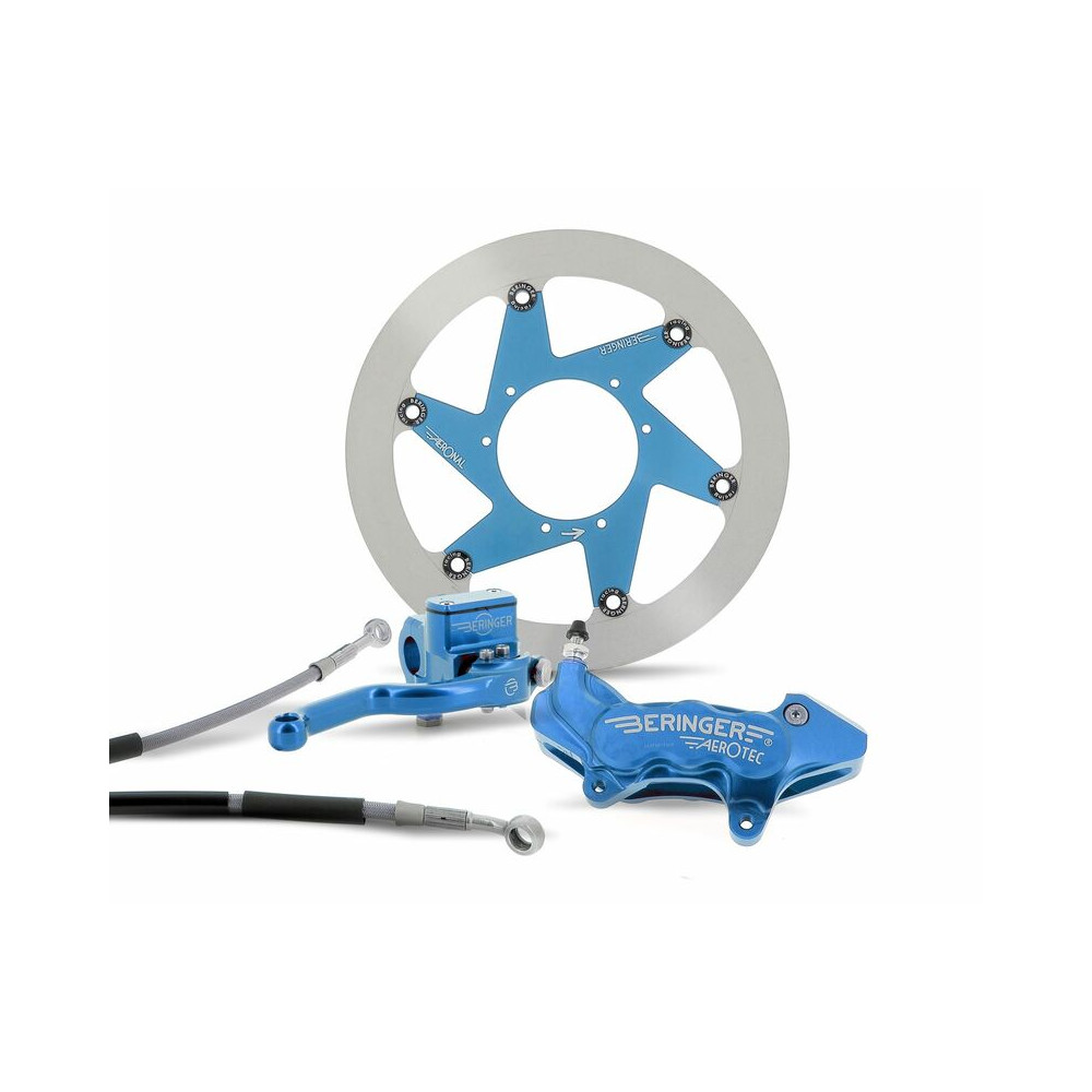 BERINGER Top Race Brake System 16.5'' Wheel Aerotec® Axial Caliper 6 Pistons Blue Husqvarna