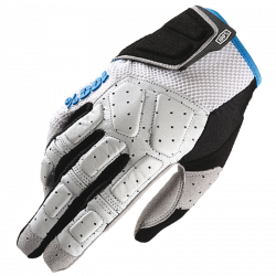 SIMI 100% MTB Glove Grey/Cyan - Size SM