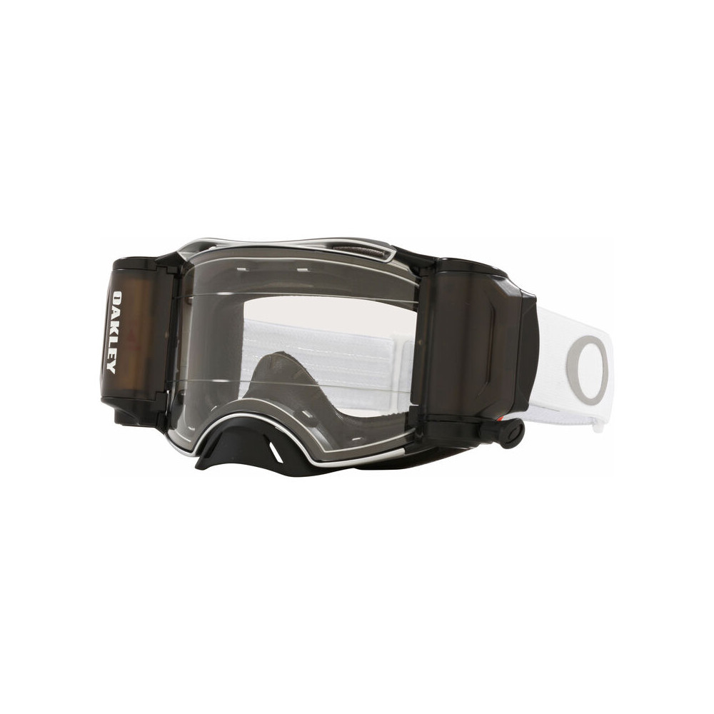 OAKLEY Airbrake MX Goggle - Tuff Blocks White Race-Ready Roll-Off Clear Lens