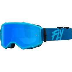 FLY RACING Zone Goggle Blue W/ Sky Blue Mirror/Smoke Lens