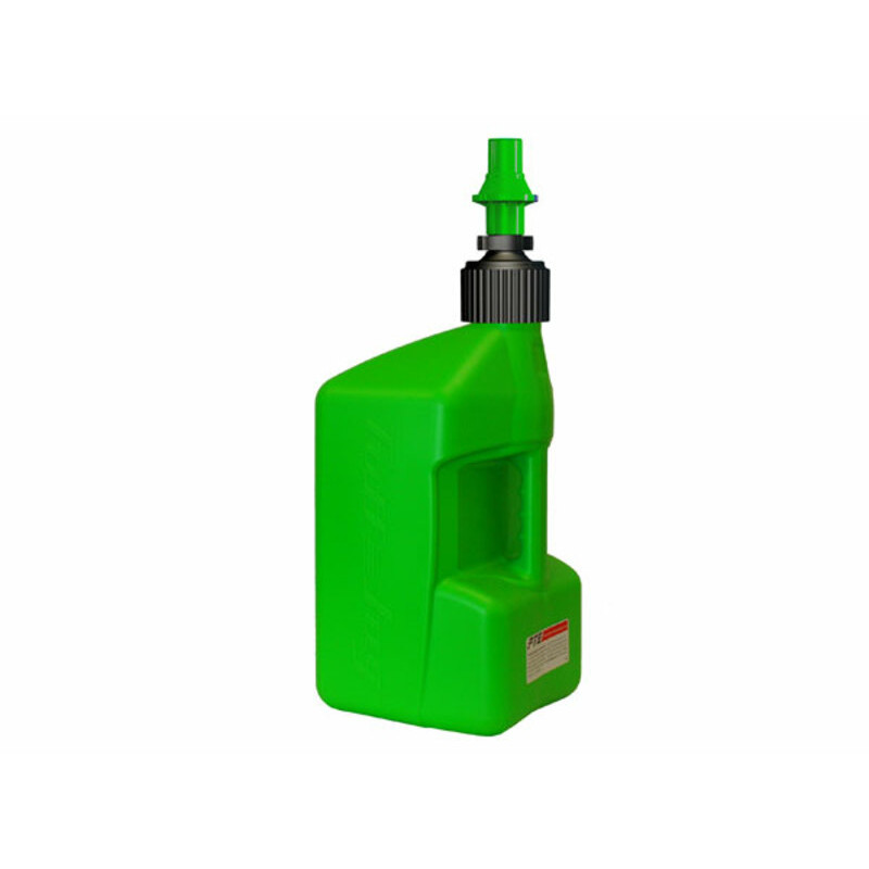 TUFF JUG Fuel Can w/ Ripper Cap 20L Translucent Green/Red Cap