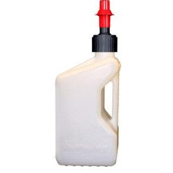 TUFF JUG Fuel Can w/ Ripper Cap 10L Translucent White/Red Cap