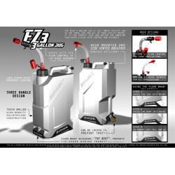 RISK EZ3 10L (3gal) HDPE Silver Fuel Can