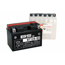 Batterie BS BATTERY sans entretien avec pack acide - BT12A