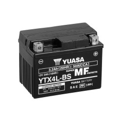 Batterie YUASA sans entretien avec pack acide - YTX4L-BS